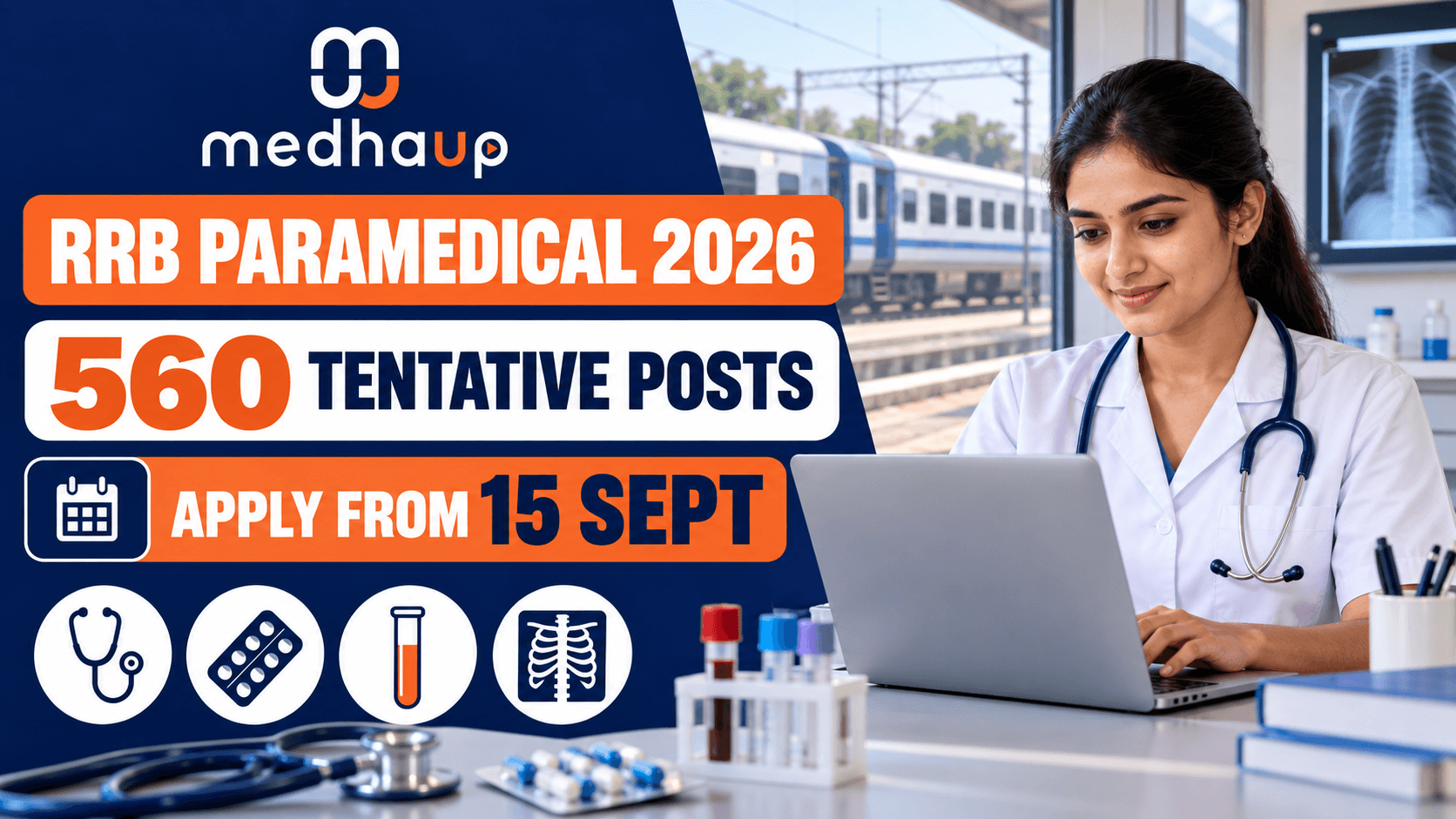 RRB Paramedical Recruitment 2026 Apply Online Starts Tomorrow: 560 Vacancies, Eligibility & Complete Process