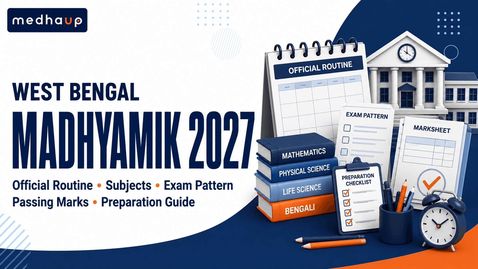WEST ENGBAL MADHYAMIK 2027: OFFICIAL ROUTINE, SUBJECTS, EXAM PATTERN, PASSING MARKS AND PREPARATION GUIDE