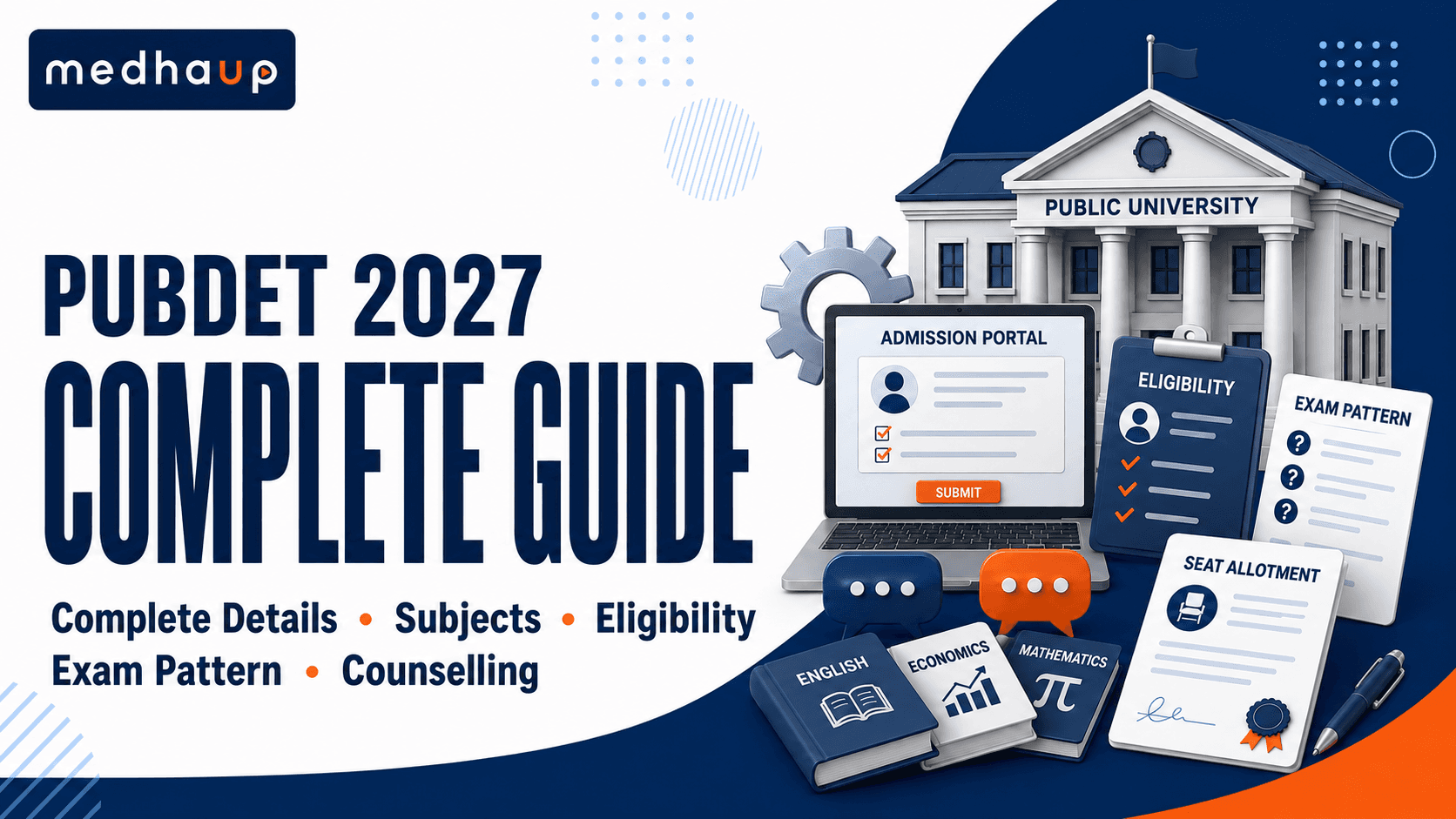 PUBDET 2027: COMPLETE DETAILS, SUBJECTS, ELIGIBILITY, EXAM PATTERN AND COUNSELLING