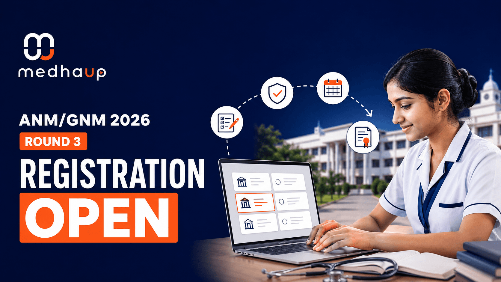 ANM/GNM 2026 Round 3 Registration Starts Today: Fresh Choice Filling, Eligibility, Last Date & Result