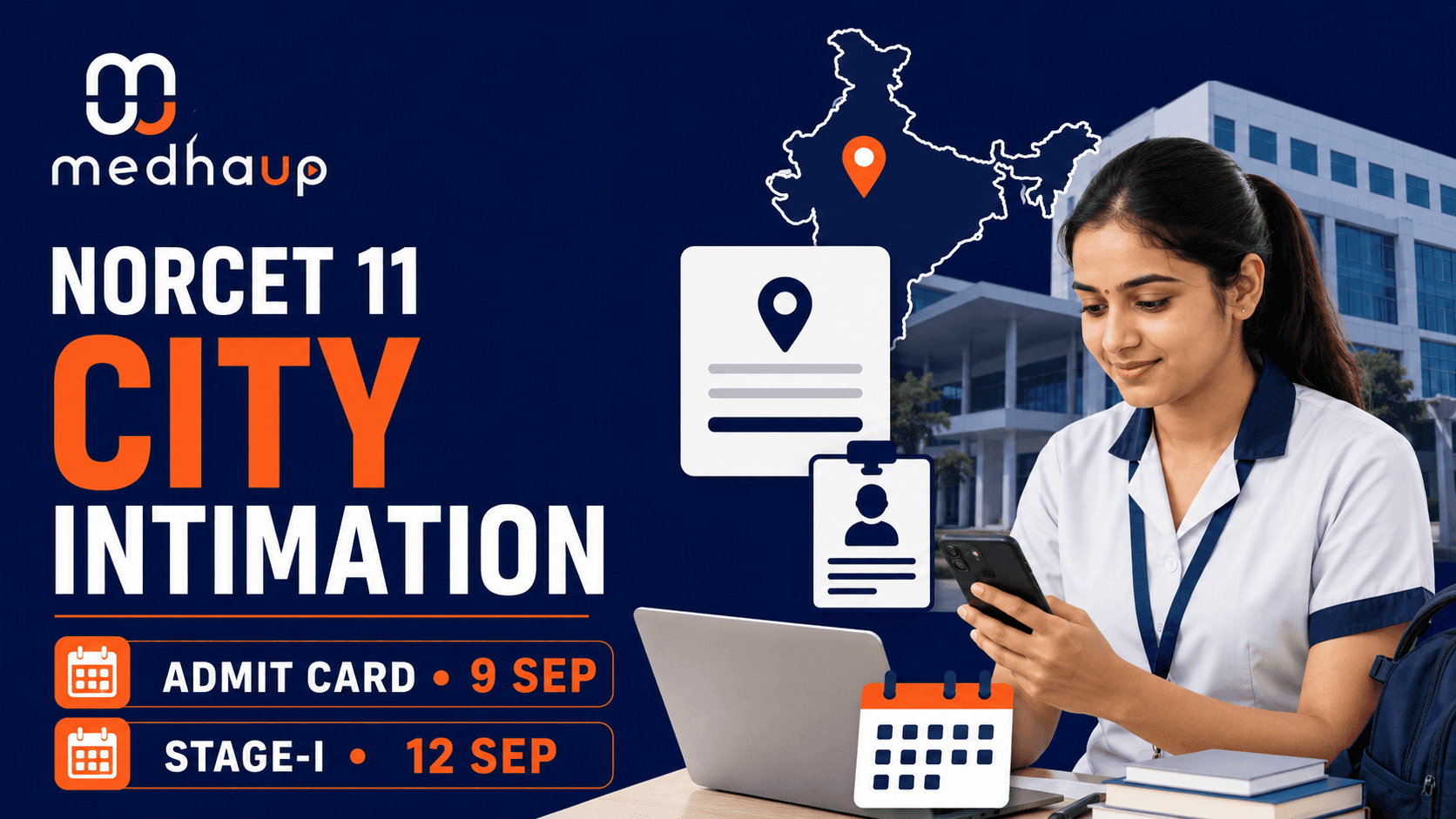 AIIMS NORCET 11 City Intimation 2026 Today: Check Exam City, Admit Card Date & Stage-I Exam Schedule